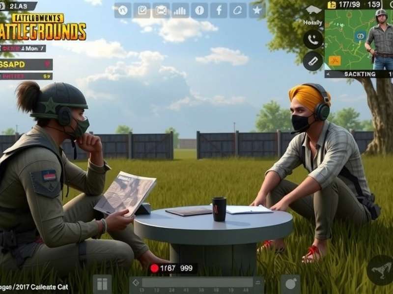 Indian squad coordinating in PUBG Mobile Team Deathmatch with voice chat