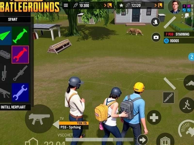 Player spawning in PUBG Mobile Team Deathmatch with initial loadout